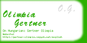 olimpia gertner business card